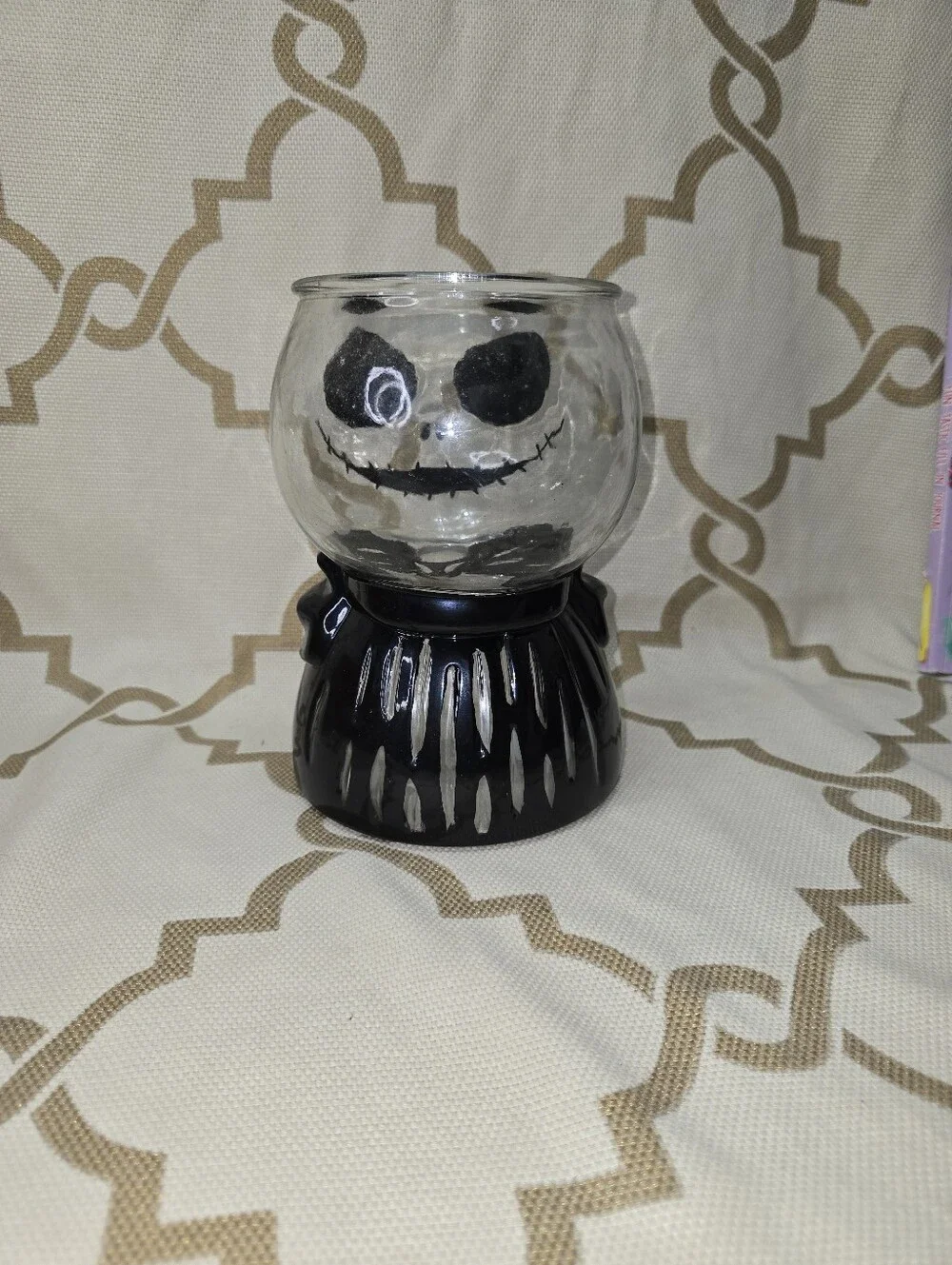 Tim Burtons The Nightmare Before Christmas Glass Candy Jar Jack Skellington 2023